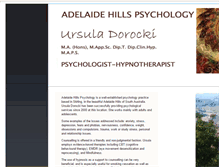 Tablet Screenshot of adhillspsych.com.au
